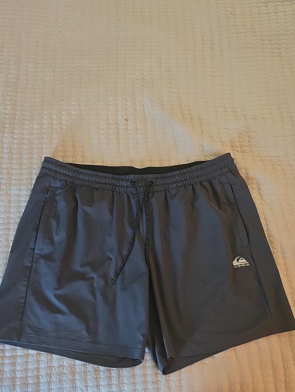 Quiksilver Charcoal Gray Athletic Drawstring Dryflight Shorts